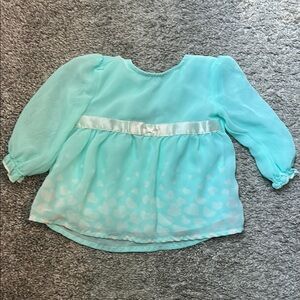 Aqua Kids Top with Ribbon Detail
